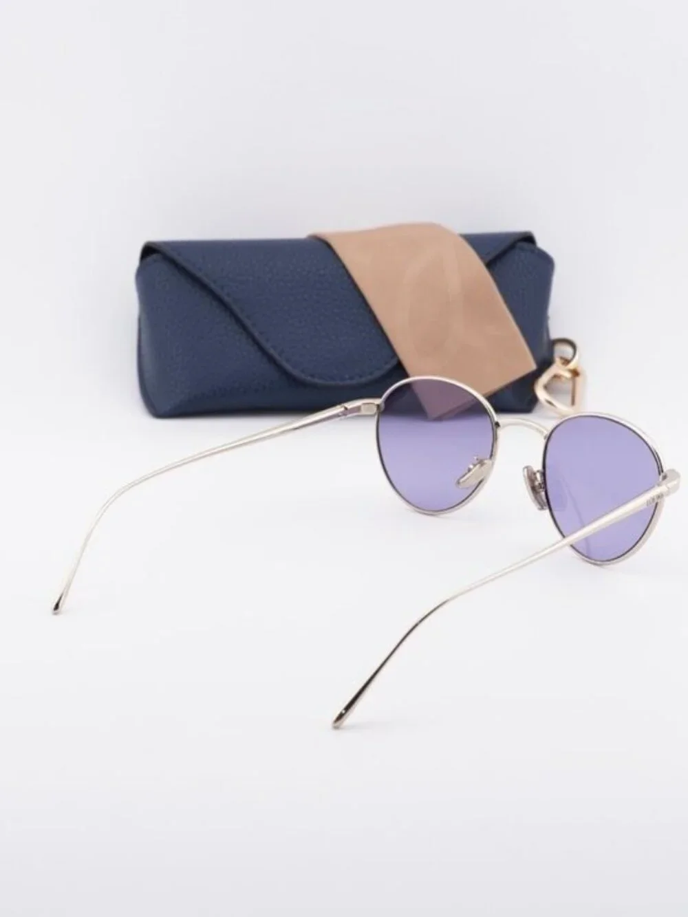 Loewe LW40152U 32Y Square Sunglasses – Gold\ Purple